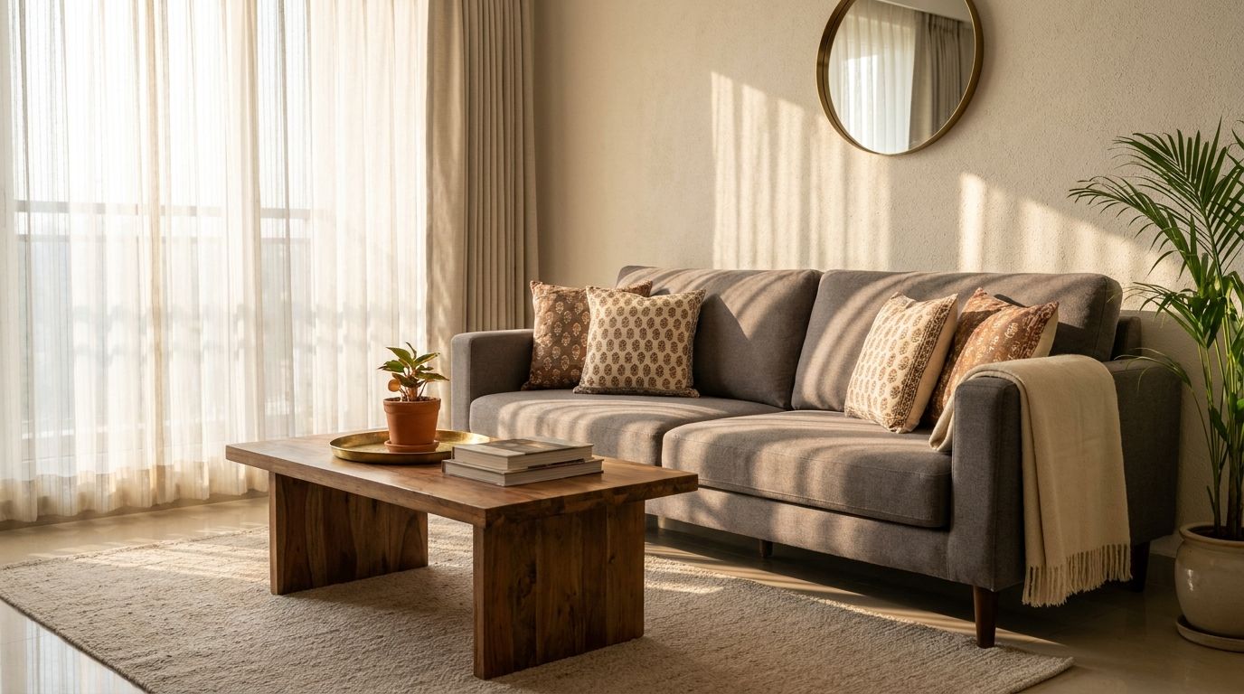 Sofa Buying Guide for Indian Homes: Fabric vs Leatherette, Sizes & Cost (2026)