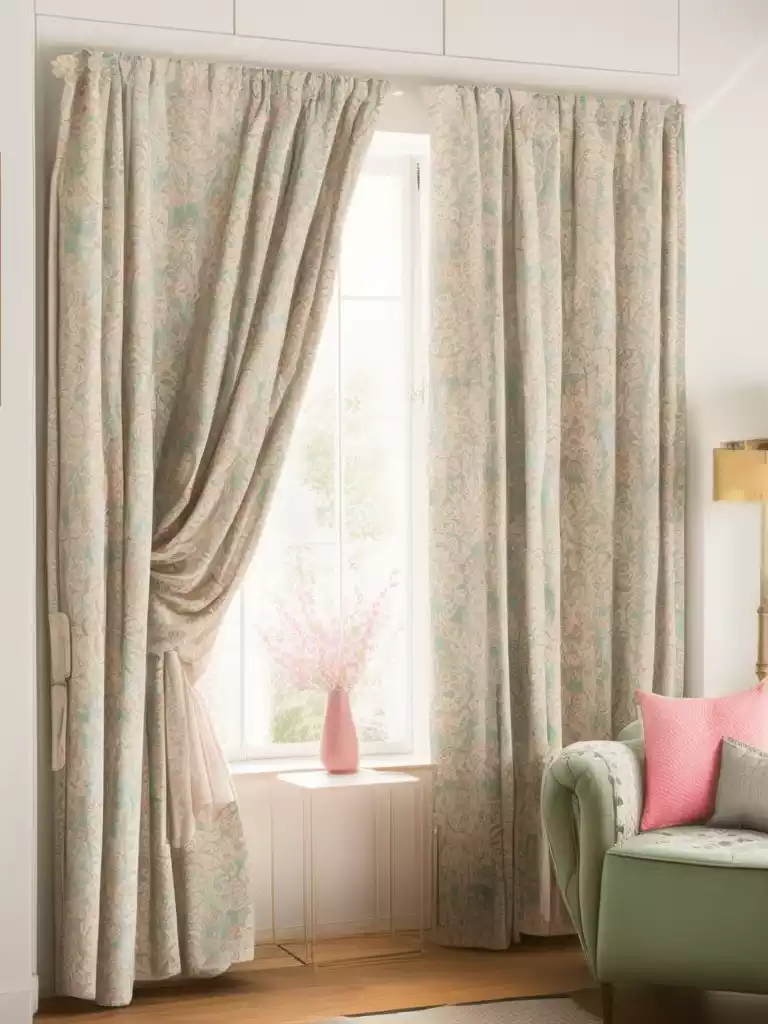living room curtains with valance

