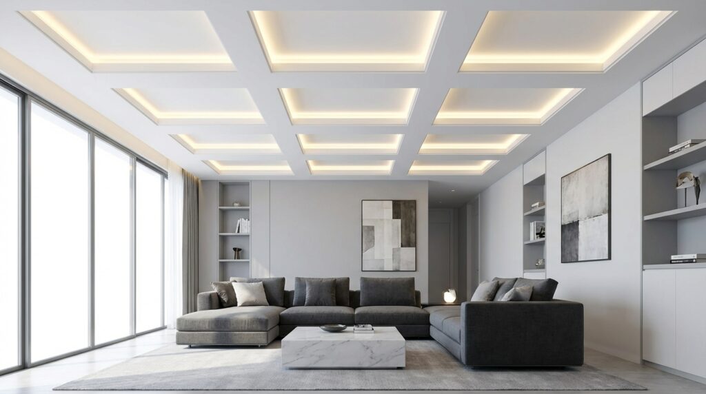 Modern Box-Style and Rectangular POP Ceilings